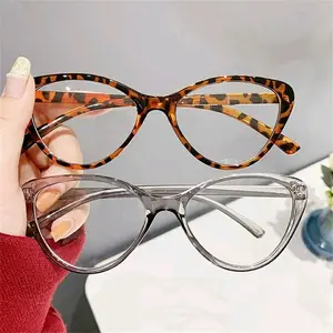 Kacamata Cat Eye Wanita Korea Fashion Anti Radiasi Eyewear Elegan