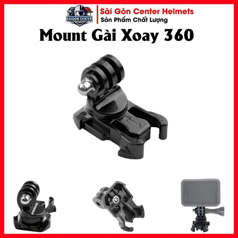  Phụ kiện mount gài loại xoay 360 độ cho máy quay hành động GoPro Sjcam Yi Action Osmo Action Camera Đèn 