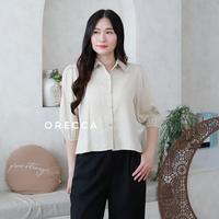 Gambar ORECCA - Zelina Top Atasan Wanita EID Lebaran - Cream dari Orecca.id Kota Administrasi Jakarta Barat 1 Tokopedia