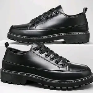 Sepatu Docmart Pria Hitam Original Sepatu Cowok Keren Formal Pantofel Kerja Kasual Karet Shoes Kualitas Premium Black