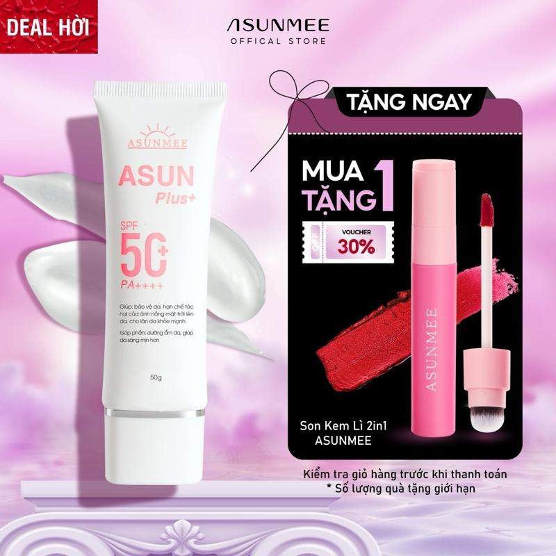 TẶNG SON Kem Chống Nắng ASUN SPF 50+ Bảo Vệ Làn Da Skincare Sen Women Chăm Sóc Da Sunscreen