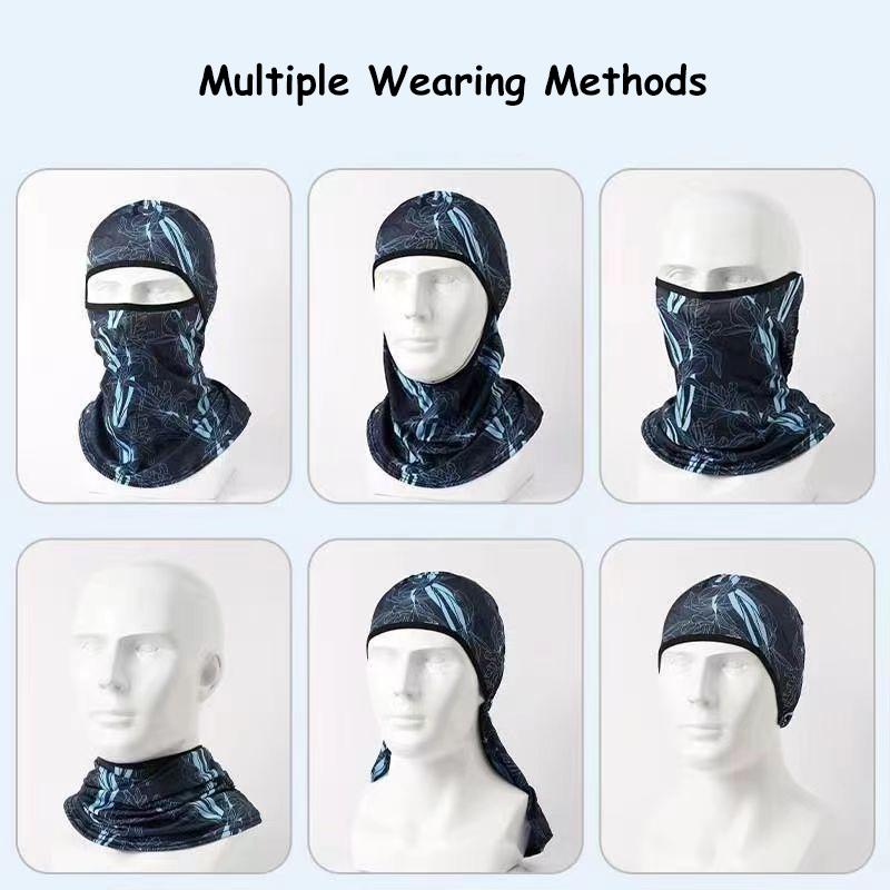 Product Introduction of Balaclava Face Mask Bandana Ice Silk Anti-UV Full Face Cover Mask Headwear for Cycling Sking Hunting 37