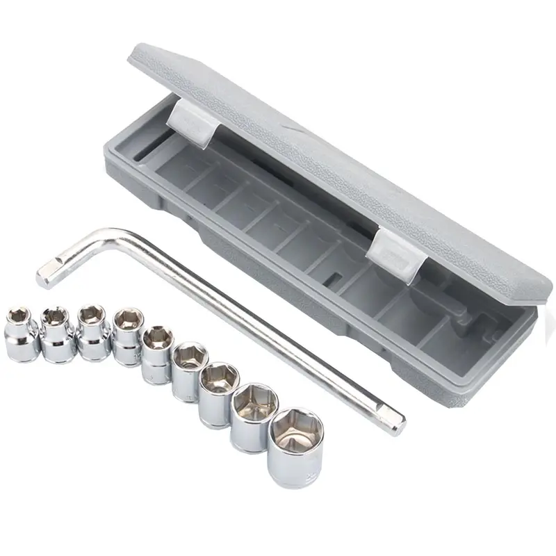 Kunci Sok Set 46 Pcs Kunci 27 Kunci 40 Kunci 10 Socket Wrench Mata Obeng Dilengkapi Box Penyimpanan - Kunci L Set Lengkap Kunci Sok Pas Set Tool Mobil Motor / Universal Lengkap 7