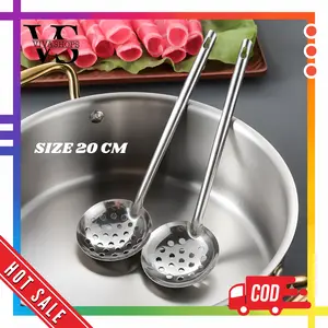 Saringan Stainless Steel Ukuran 20 Cm / Soup Ladle Strainer Centong Sendok Kuah