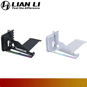 LIAN LI 4 Slots Vertical GPU Kit (VG4v4) | Premium Gen 5 Riser Cable PCI-E 5.0 x16-200mm