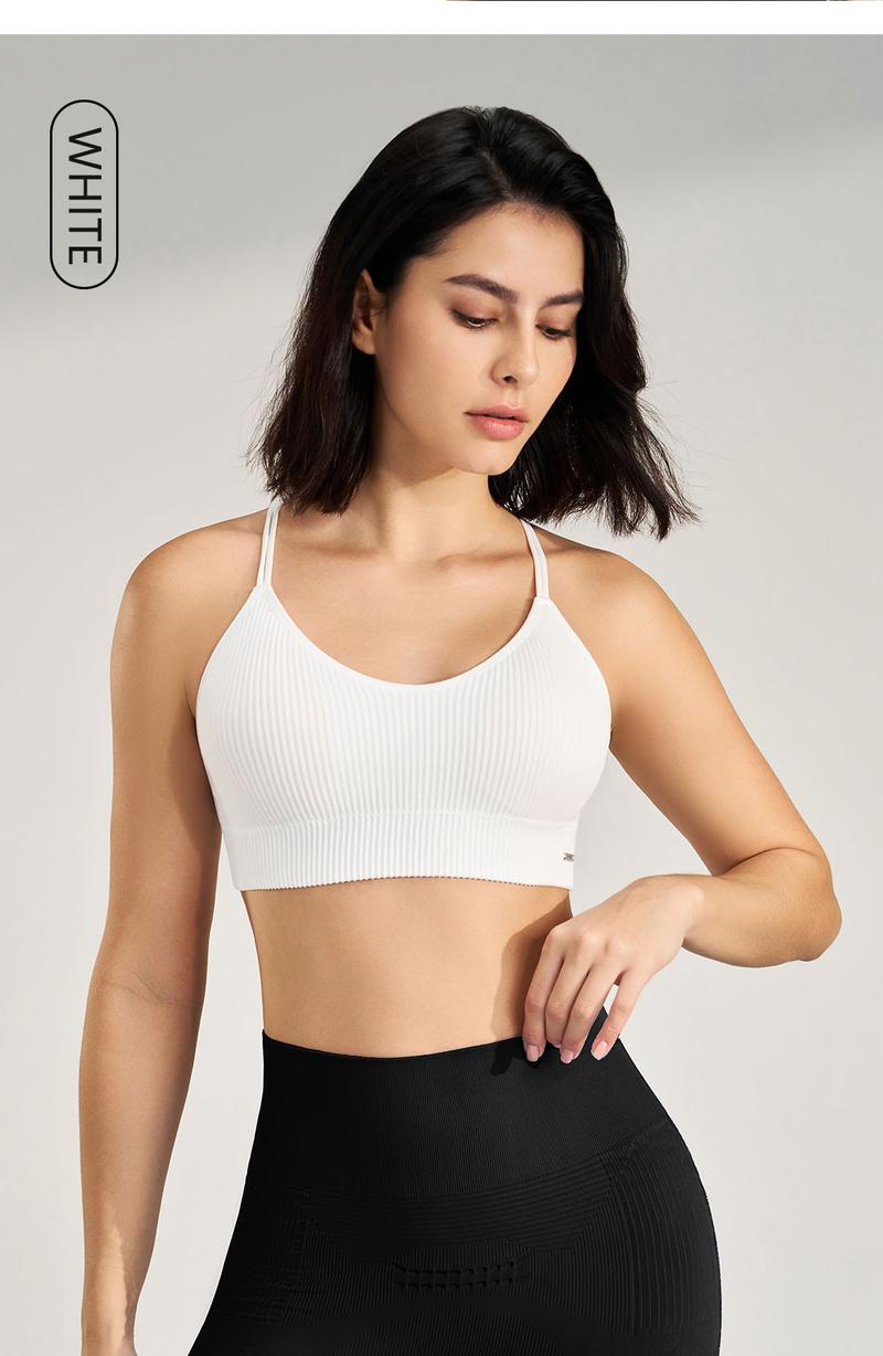 Product Introduction of Non-steel ring beautiful back breathable underwear large size sports bra yoga shockproof vest 22