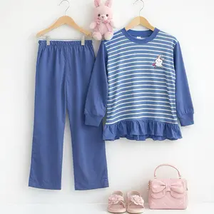 Setelan Celana anak Perempuan Bella Blue Ummarakids motif kelinci