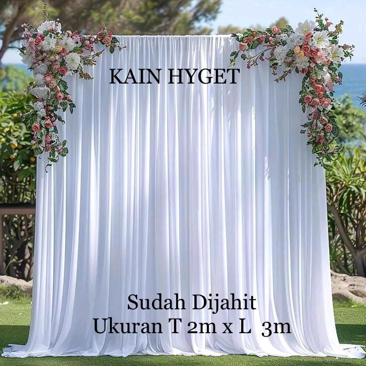 Backdrop Background Dekorasi Kain Hyget Ukuran Tinggi 2m x Lebar 3m ...