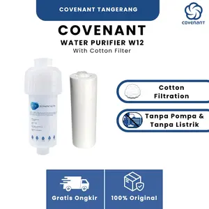 Water Purifier W12 Penyaring Air Kran Filter Saringan Air Penjernih Air Cotton Filter 140x55mm Covenant Tangerang