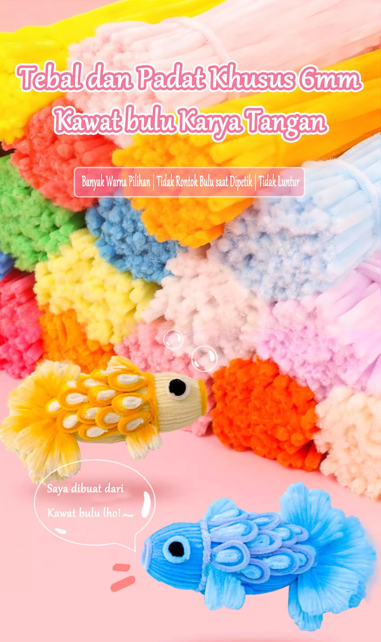 Kawat Bulu Mercy Premium 30mm 100±5pcs– Pipe Cleaner Tebal & Lentur | DIY Hiasan Ramadan Bulan Bintang | Dekorasi Lebaran | CRAFT RAMADAN Kawat Bulu Mercy Premium 30mm 100±5pcs– Pipe Cleaner Tebal & Lentur | DIY Hiasan Ramadan Bulan Bintang | Dekorasi Lebaran | CRAFT RAMADAN