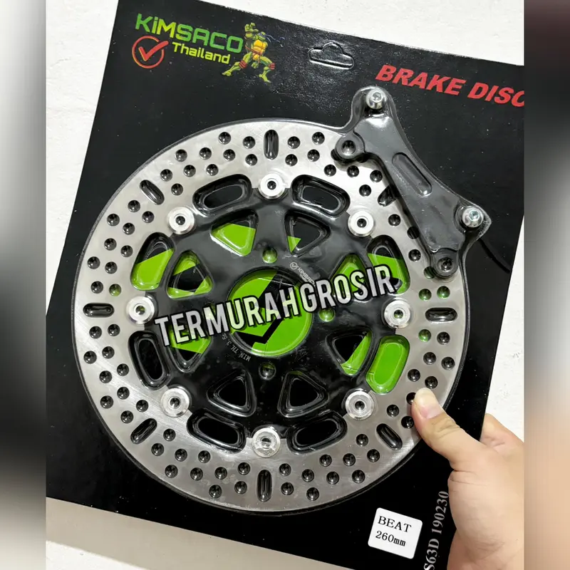 Piringan Beat Scoopy Vario Genio 260mm Khusus Lubang Baut 4 PNP Plus Breket Untuk Kaliper Standar Original Import Asli Grosir 0