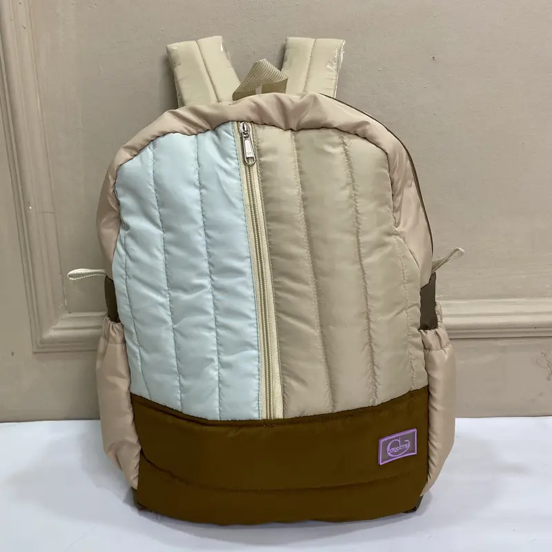 Tas Ransel Deizi Coqoutee Minimalis Warna Lembut Polyester Tahan Air - Selempang, Wanita 3