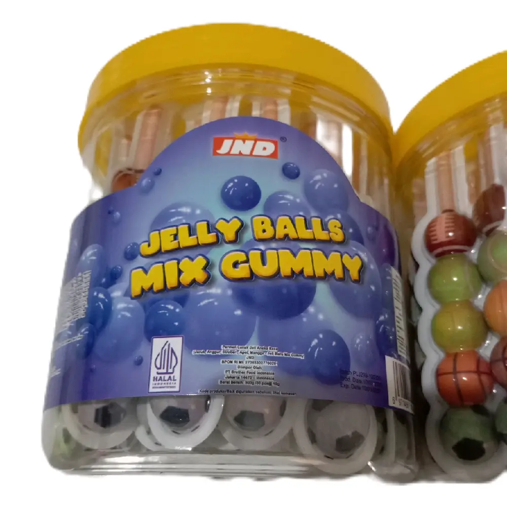 Permen Lunak Mini JND Bentuk Sate 1 Toples isi 30 pcs Candy Snack