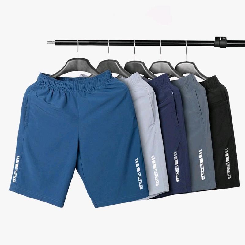 COMBO 5 Quần Short Nam Thể Thao Vải Gió Thoáng Khí, Cạp Chun, Dây Rút Điều Chỉnh Thoải Mái