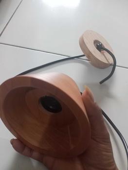 Product Review of lampu gantung minimslis ufo lampu gantung easthetik Bohlam Kayu Minimalis from K**L N**E 1