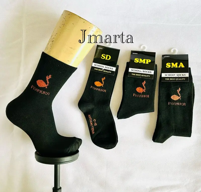 Kaoskaki5 | 12pasang kaos kaki anak sekolah hitam polos bahan katun spandex lembut dan nyaman di gunakan. Fashion Sd 4