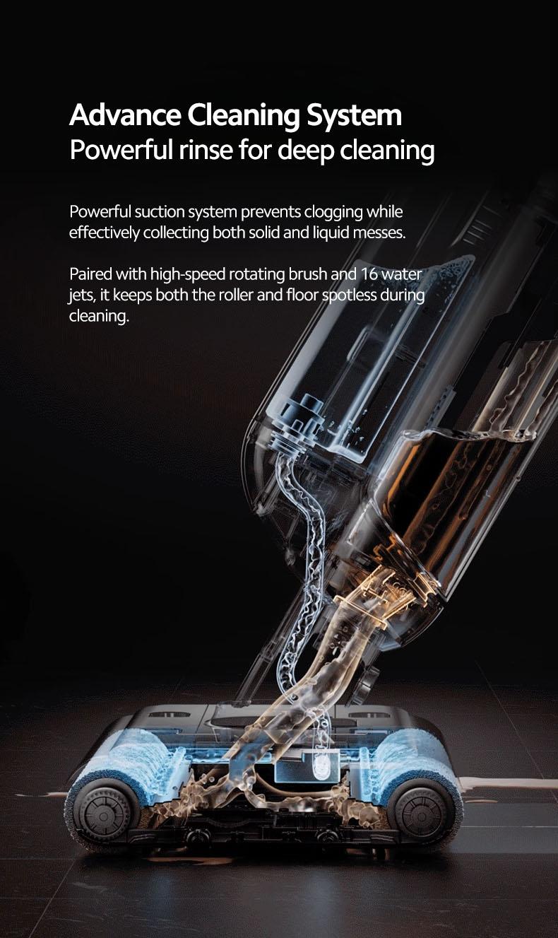 Product Introduction of Vaqoo Q09 Wet Dry Vacuum Cleaner Smart Auto Dirt Detection Self-Cleaning Sterilisation 38