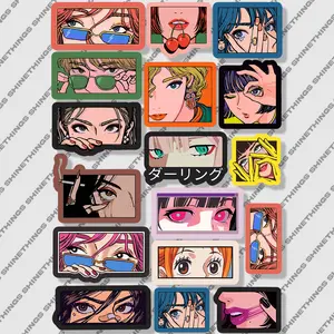 Stiker Aesthetic Retro Girl untuk Helm Case HP Laptop Lemari Bahan Vinyl High Quality Laminasi Doff Tahan Air Aesthetic Black White