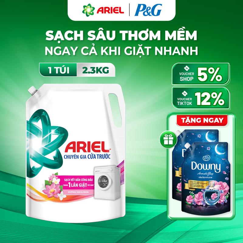   Mua 1 tặng 2  Nước giặt Ariel cửa trên & cửa trước 2.3kg-2.9kg các mùi hương nước hoa Tặng 2 Nước xả vải Downy nước hoa thơm ngát nhiều mùi hương 1L 
