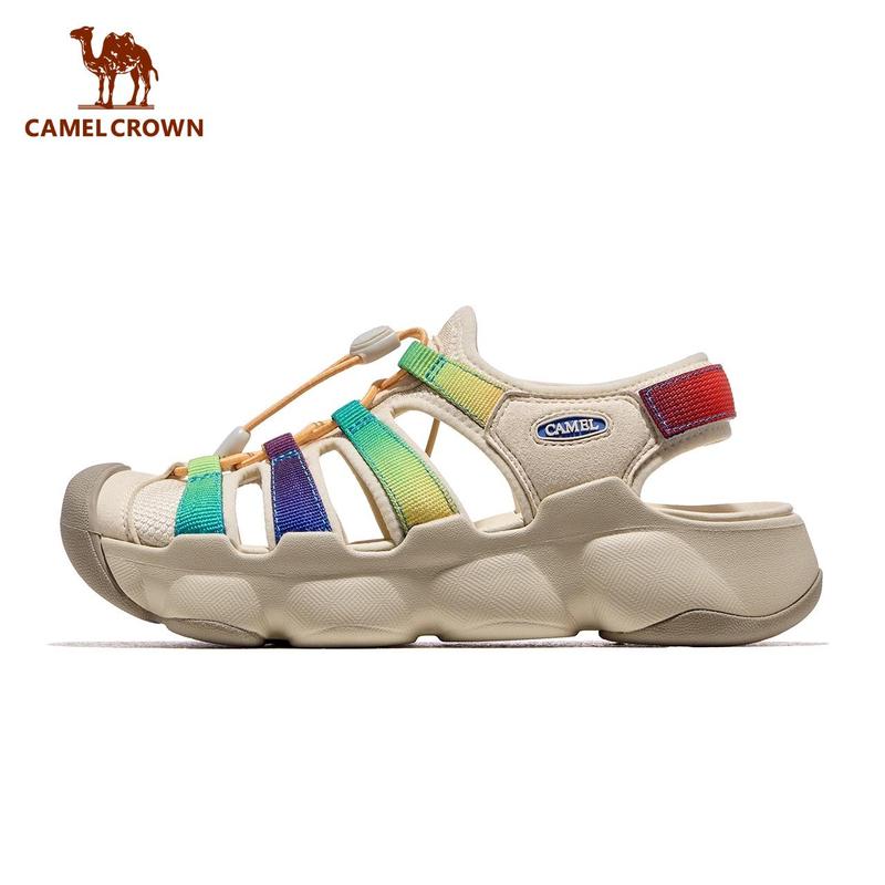 CAMEL CROWN Giày nam 2025 Mùa xuân mới Giày nữ Giày thể thao Dép thoải mái Thoáng khí Chống va đập Đi biển ngoài trời F15B162001 F25B162041