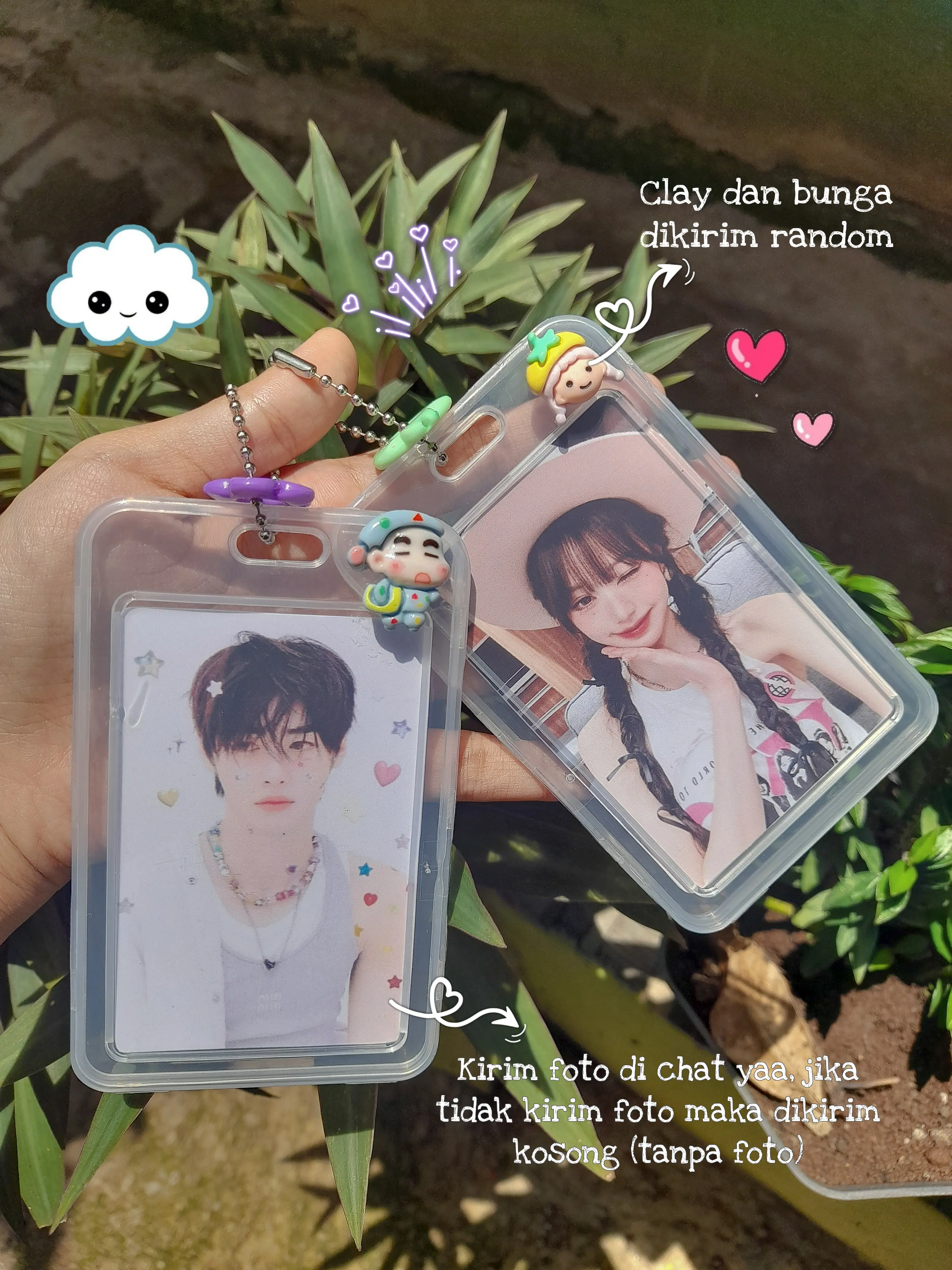 Card Holder Clay / Photo Card Holder (free req photo)