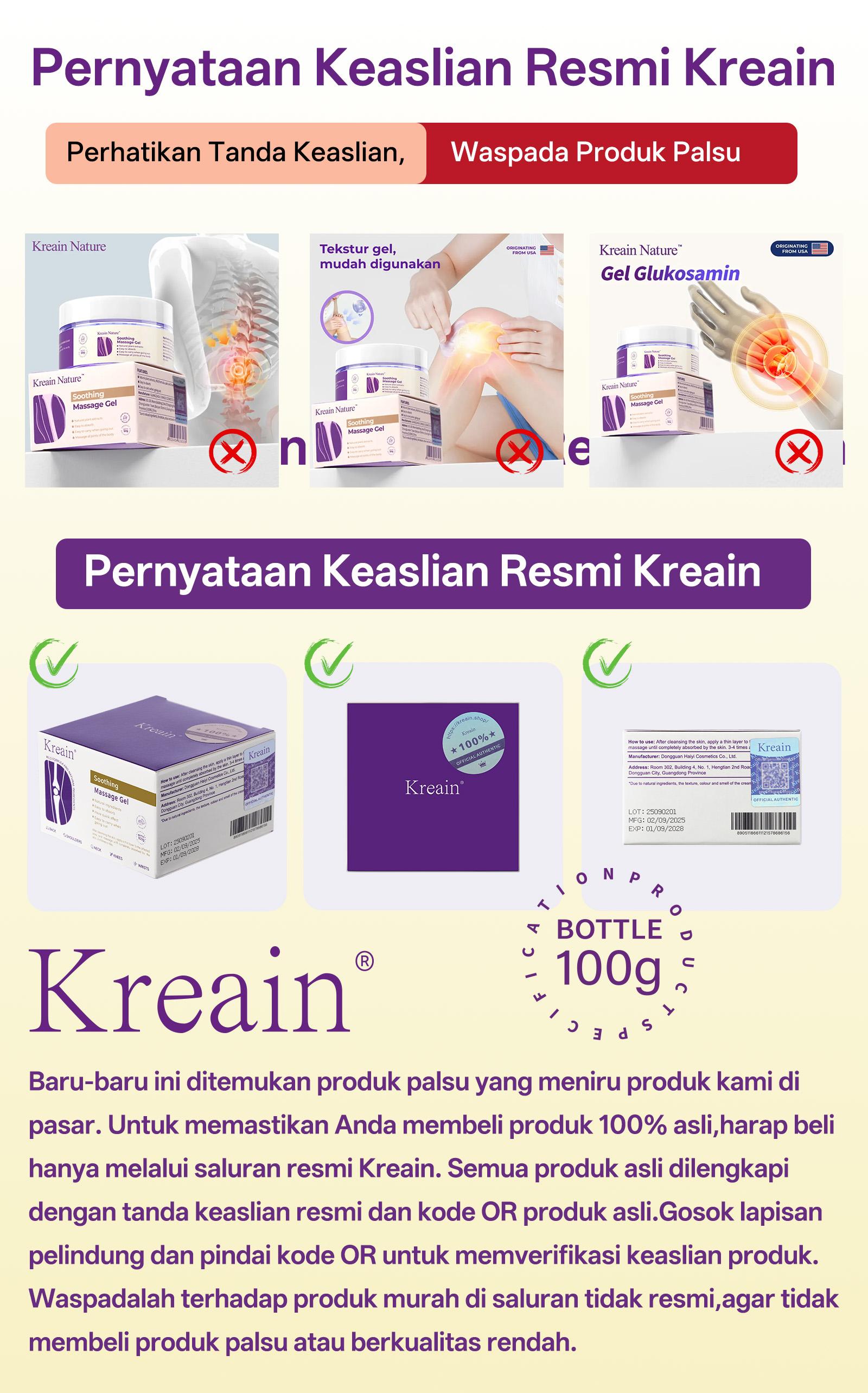 (BISA COD) 100g/50g Kreain Krim Kolagen Sendi Menenangkan Nyeri Tulang Sendi Krim Perbaikan Koreksi Deformasi