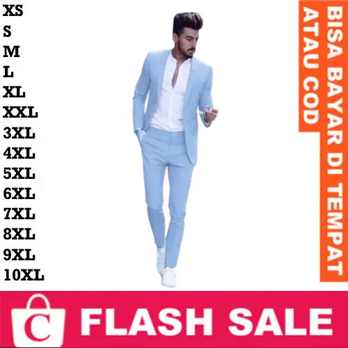 FortKlass FORTGLASS RISRUS SNOWSHOP JAWA TIMUR JAS JAS NIKAH UKURAN JUMBO Blazer Celana  JAS BIRU MUDA SIZE JUMBO / JAS PRIA UKURAN BESAR / Biru muda denim pastel baby blue sky light soft blue CORATCORETUDIO Jas Pria Blazer Cowok