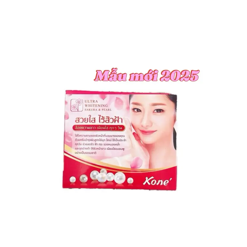[combo 5 hộp] kem dưỡng da, hổ trợ da mụn, thâm sạm nám tàn nhang, Kone Thái Lan (1 sét gồm 1 kem dưỡng + 1 chai nước) 6