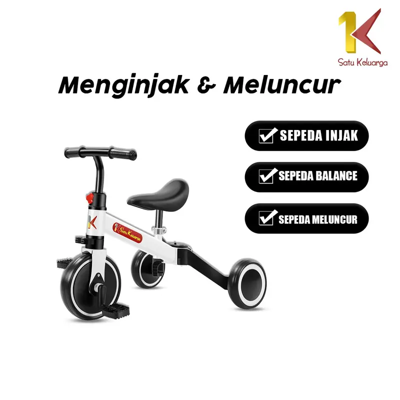 SNI [COD] SK M97 Mainan Sepeda Roda 3 Anak Dorong Keseimbangan Anak toys 1