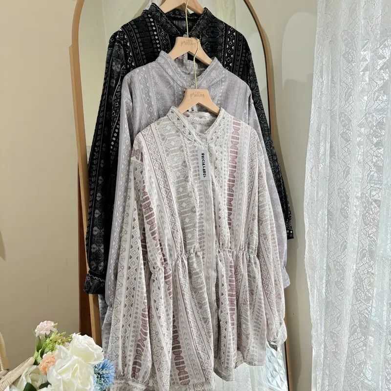 Bricia_label - VANYA BLOUSE / blouse motif / blouse floral / blouse karet perut 1