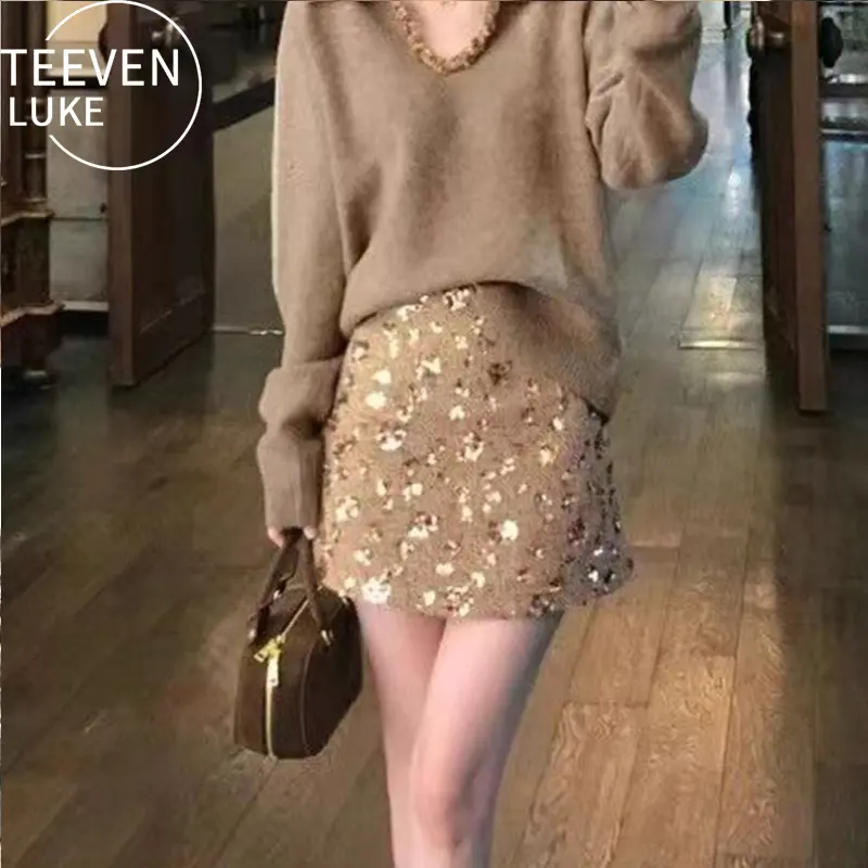 Phong Cách Cao Cấp, May Nối Kim Sa, Dành Cho Nữ, Độc Đáo Và Độc Đáo, Hàng Mới Về Thiết kế chống mất phương hướng của tủ quần áo, váy bút chì ôm sát hình dáng, tính năng chống lại