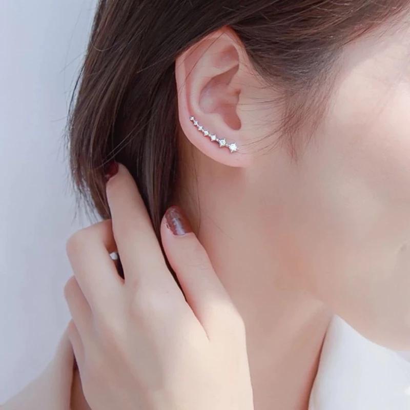 Anting Tusuk Garis Comet Berlian Fashion Wanita Korea - Anting Wanita - Earrings anting  love titianium titianium Anting Anting Gipsy tindik  telinga anting  lada anting  juntai anting  old  money