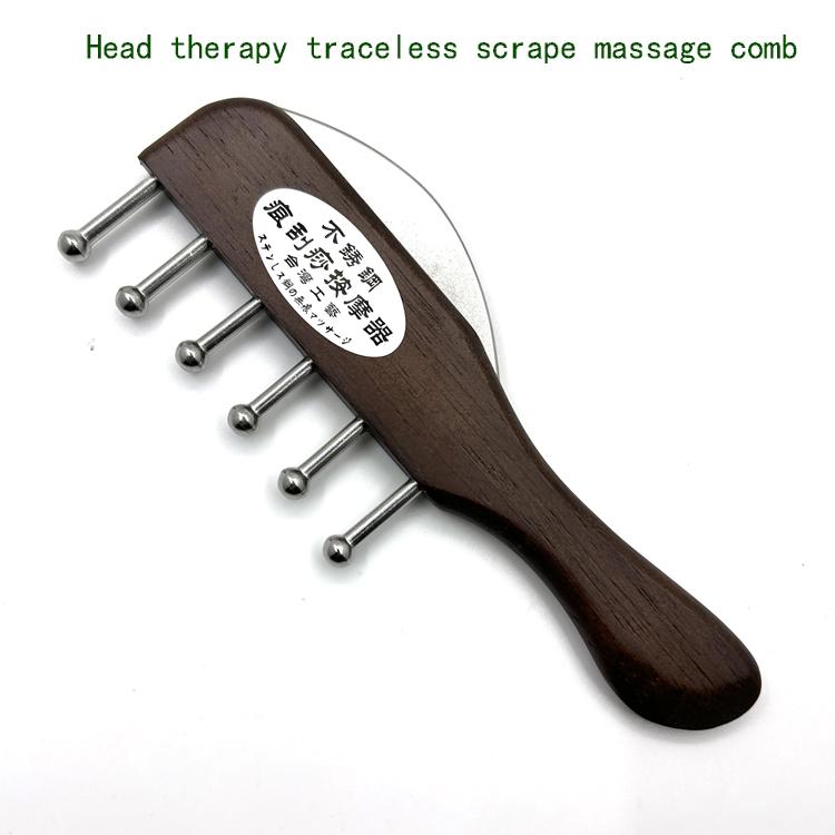 304 Stainless Steel Head Therapy Head Massage Comb Wide Teet - TikTok ...
