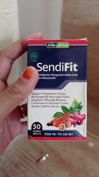 Product Review of Kapsul Sendifit Herbal Untuk Asam Urat, Nyeri Sendi Lutut, Tulang Syaraf Kejepit, Tulang Belakang, Pinggang, dan Ekor Encok Sudah BPOM & HALAL MUI from m**l 0