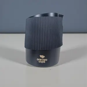 One Two Cups Milk Jug Frothing Pitcher Stainless Steel 304 420ml - FM-42ML