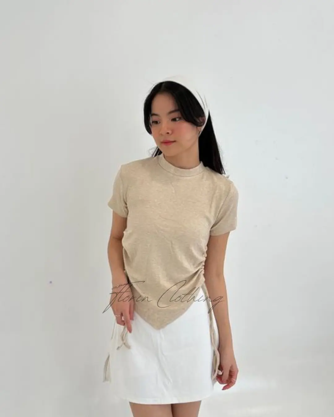 Atasan Wanita Pendek FLORIN Verena Crop Top Knit Premium Misty Style Korea