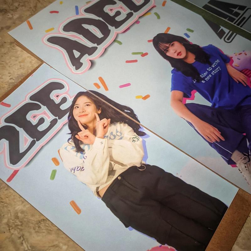 Poster Dinding JKT 48 5 set - Dekorasi Kamar - Poster JKT48 - Hiasan Dinding - Wall Dekor - Aesthetic poster  kayu Gantungan Besi Paku kamar tidur seni moder poster & produk cetak 2