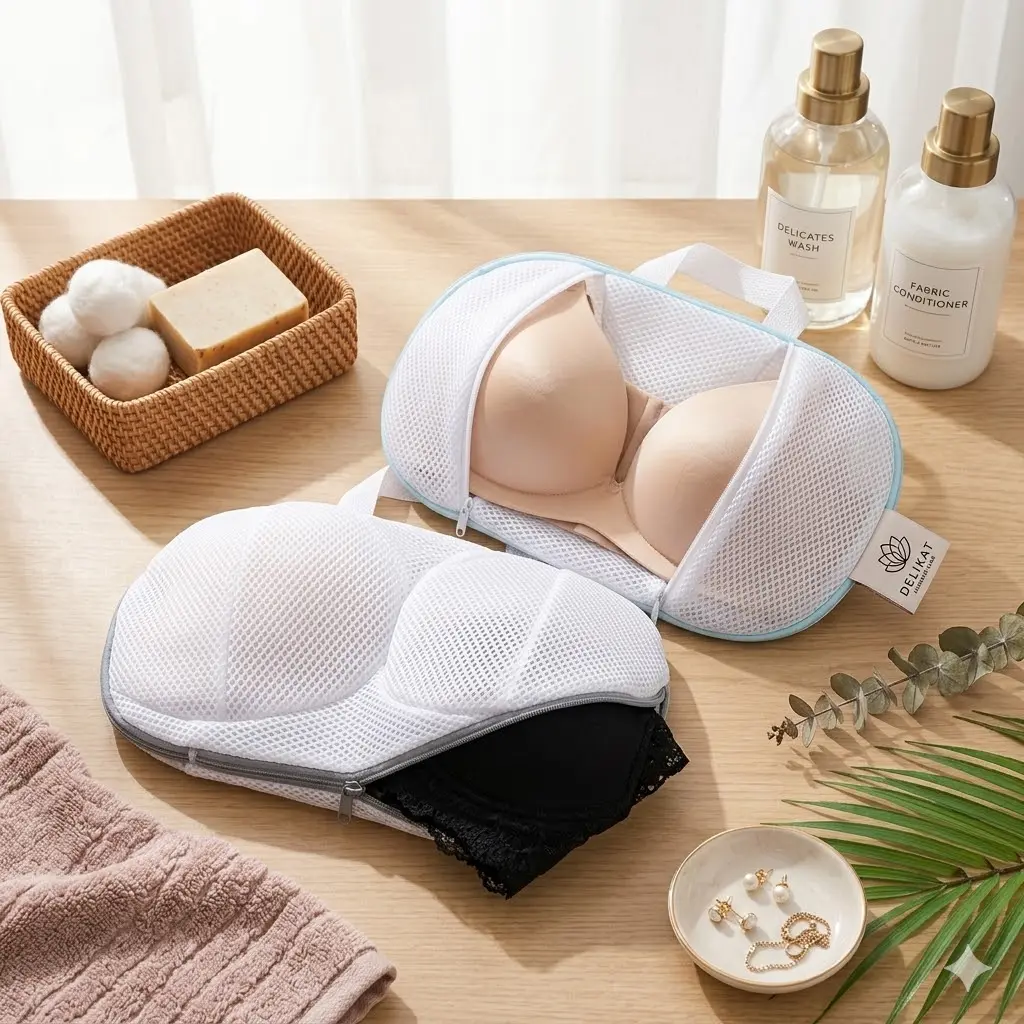 Keranjang Kantong BH Sarung Tempat Bra Pakaian Dalam Jaring Mesin Cuci
