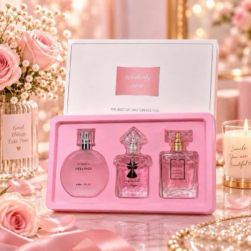M8-01 **DEAL TẶNG 1k** ** Butterflyy Girl** Set 3 Chai nước hoa Nữ cao cấp , Combo 3 chai nước hoa nữ ngọt ngào quyến rũ thơm lâu ( 30ml x 3 )
