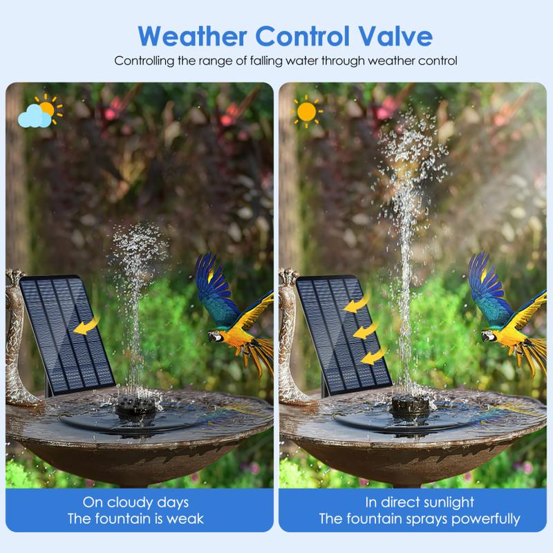 Đài Phun Nước Năng Lượng Mặt Trời, 2,5W, Thích Hợp Cho Hồ Bơi Ngoài Trời, Thiết Kế Hồ Bơi, Chất Liệu Resin, Phong Cách Chậu Cây, Đồ Trang Trí Bờ Nước 4