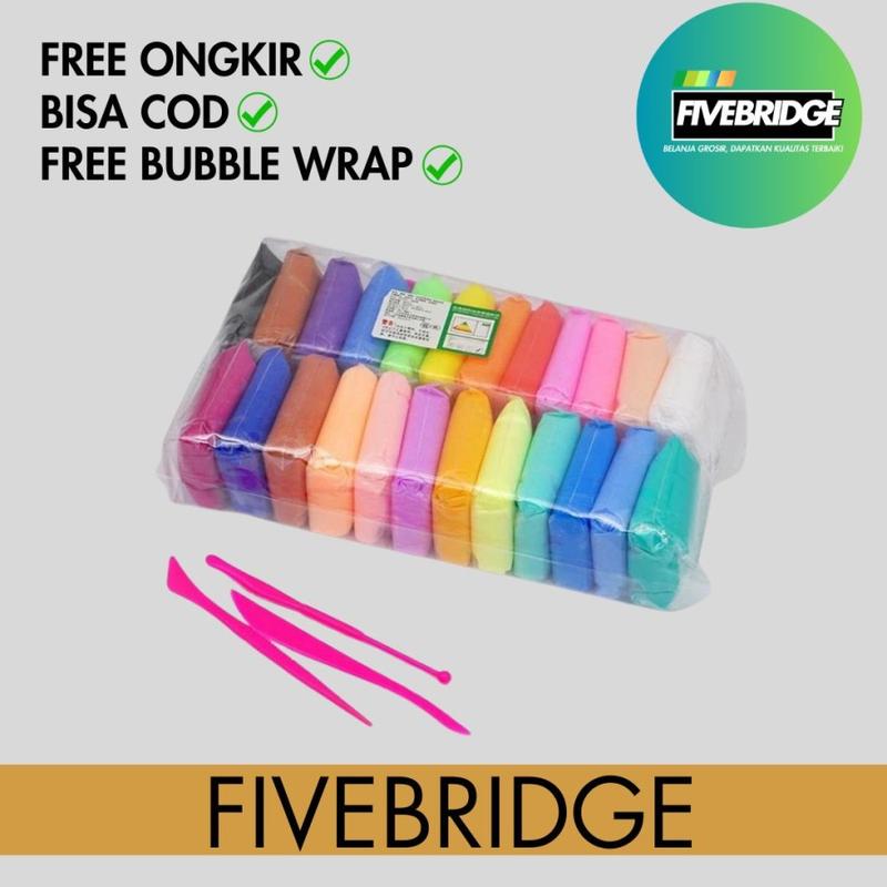 Clay Polymer Mainan Anak Isi 12pcs Edukasi Slime Clay Dough Colour 0