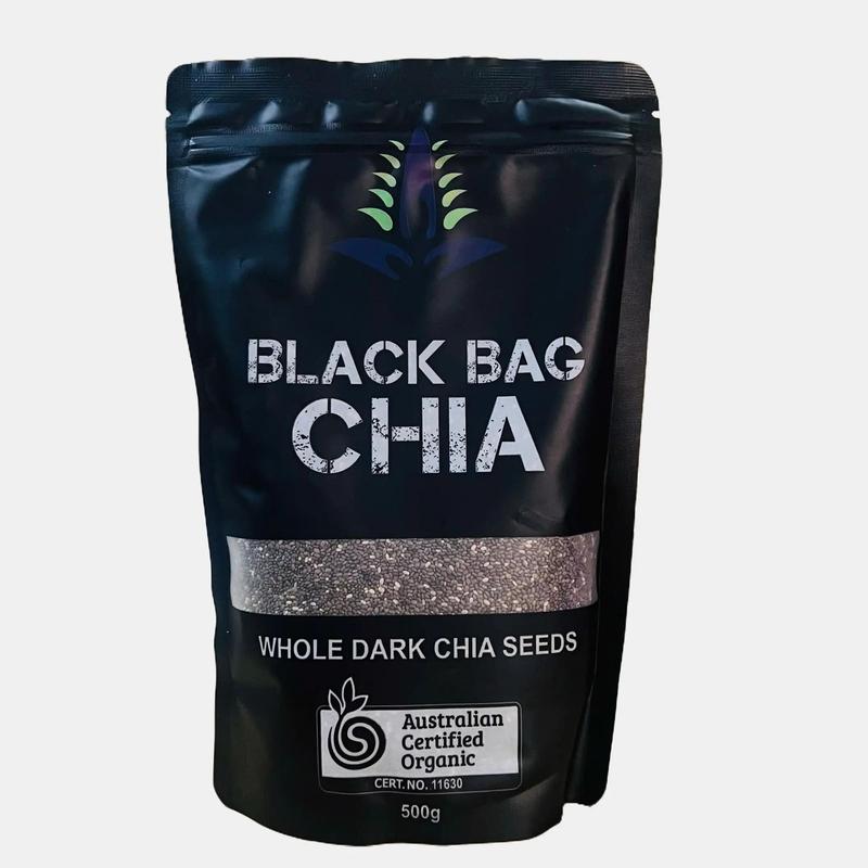  500GR - Hạt Chia Đen Úc Hữu Cơ -Một Túi Chia Đen Nhập Khẩu Pha Nước Uống Mát Giải Nhiệt Mùa Nắng Nóng 
