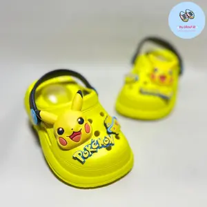 Sandal Bunyi Cit- Cit Anak Laki-Laki & Perempuan Karakter POKEMON Lucu - Uk 20-23