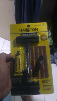 Product Review of ALAT TAMBAL BAN HASSTON PROHEX Set 9pcs Tubles Tubeless Tembel Set Repair Ban Bocor Motor Mobil Gagang Plastik ASLI ORIGINAL KUAT AWET from s**a 0