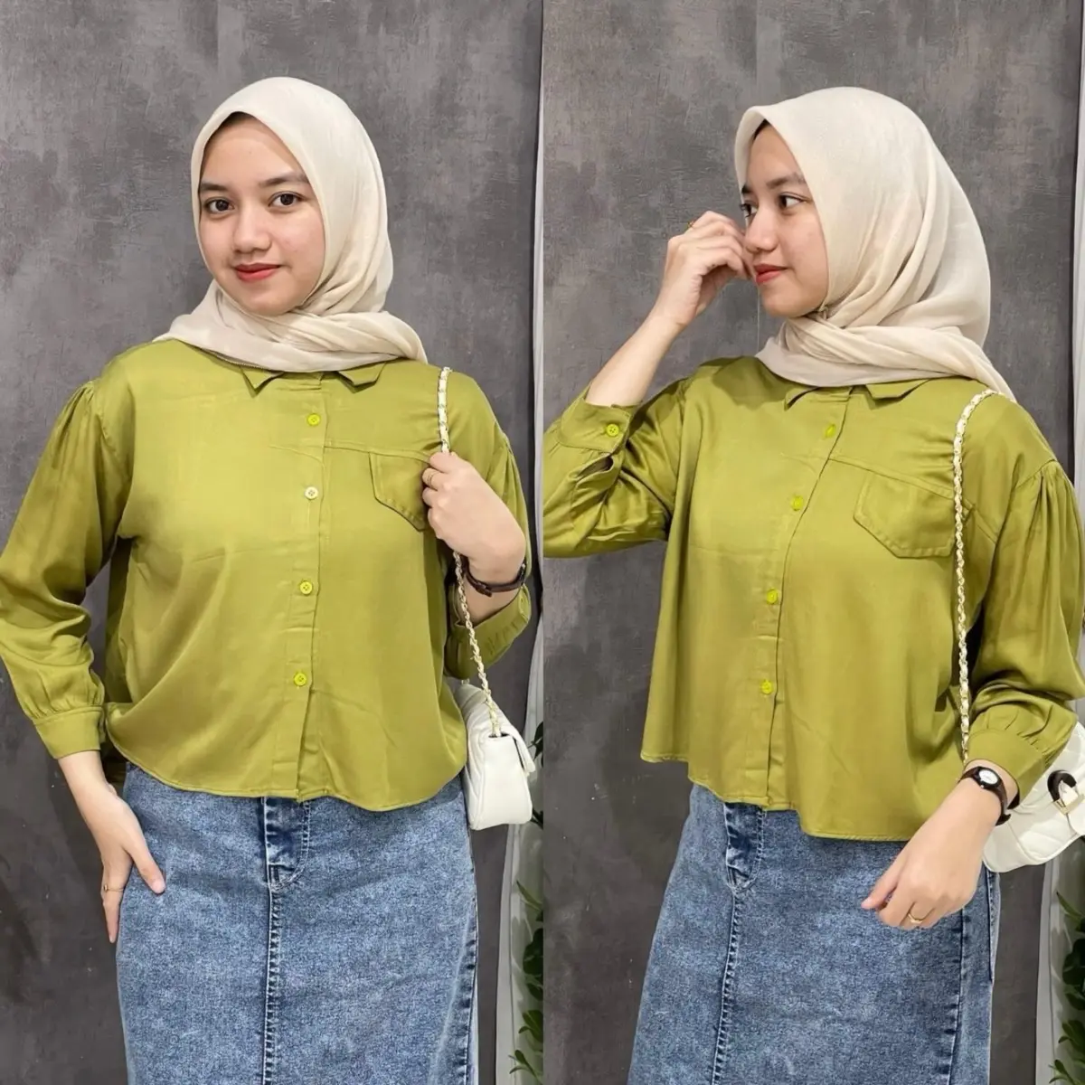 KEMEJA CROP FANTASI RAYON TWILL