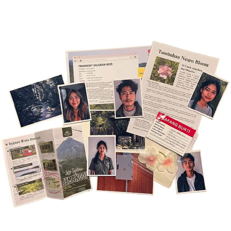 [Case #002] Unsolved Case File Indonesia "Tragedi Hutan Semanggi" 3enang_Merah Game Board File Detektif 1