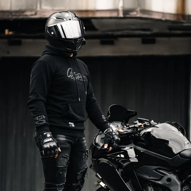 Hoodie SR-PROJECT Speed Enthusiast Japan Art BLACK EDITION 4