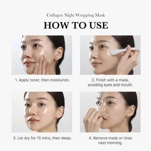 [100% ORI] READY STOK MEDICUBE COLLAGEN NIGHT WRAPPING MASK 75ML 3
