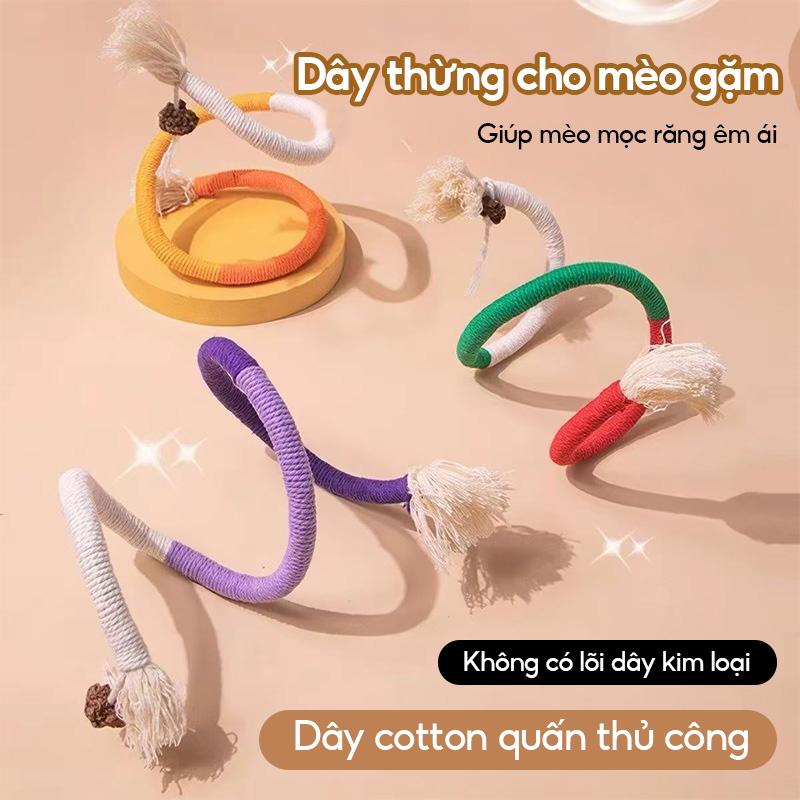 Đồ chơi dây cho mèo cắn, bạc hà cho mèo, quả bọt nhộng côn trùng, que chơi mèo, giúp cắn và làm sạch răng
