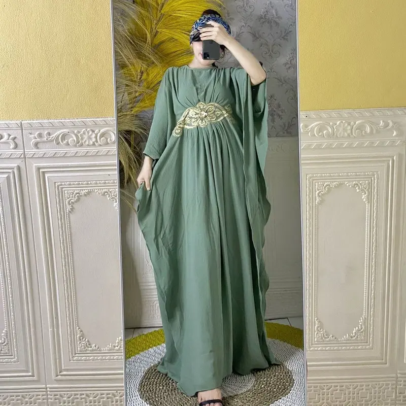 Kaftan cringkel Idul fitri terbaru 2024 3